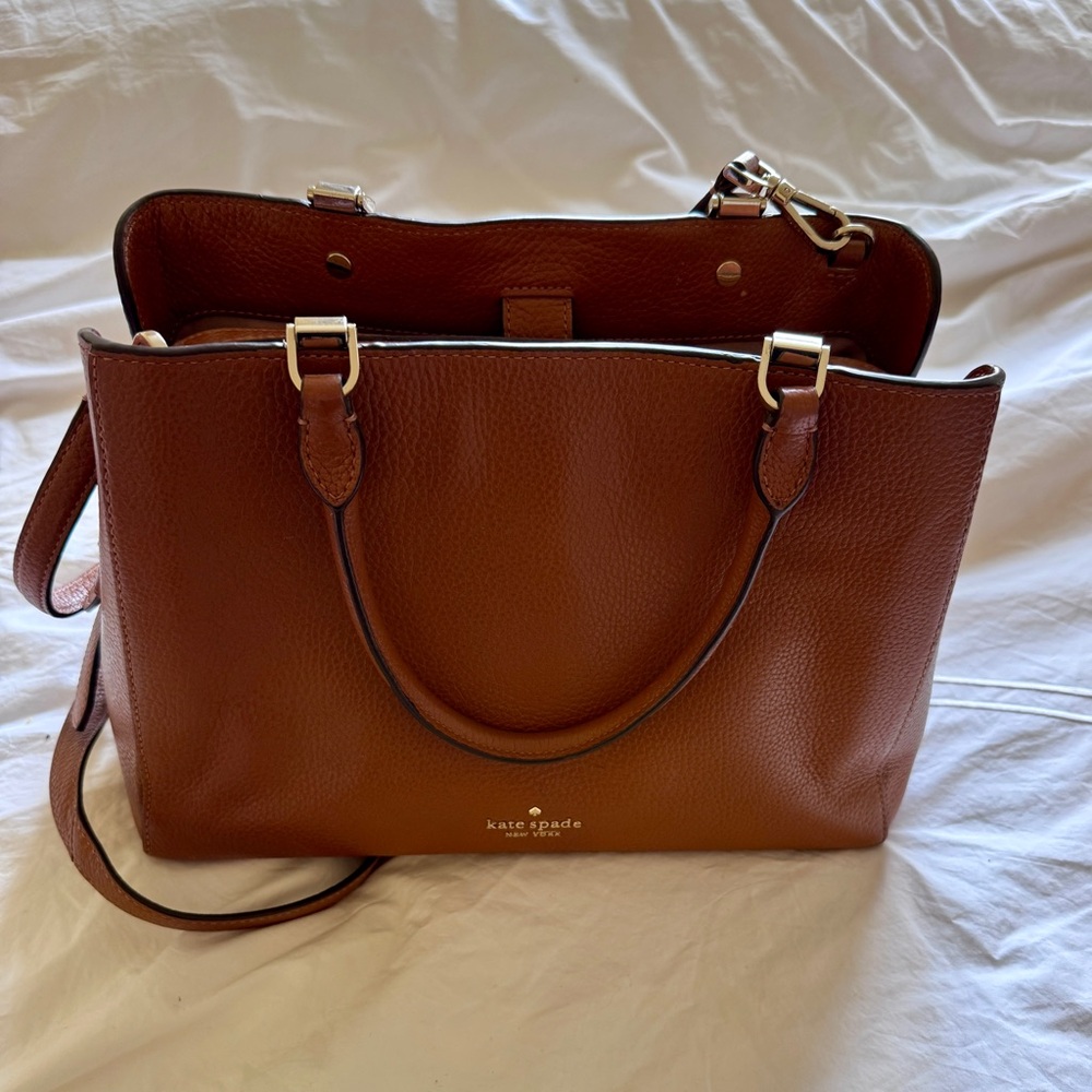 Kate Spade New York Brown Leather Tote Bag